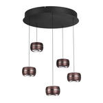 LED-HÄNGELEUCHTE 52,5/180 cm  - Braun, Basics, Glas/Metall (52,5/180cm) - Dieter Knoll