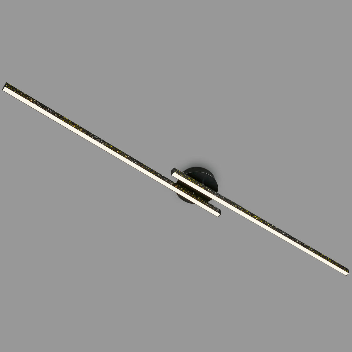 LED PLAFONJERA  - crna, Dizajnerski, metal/plastika (135/14/6,5cm)