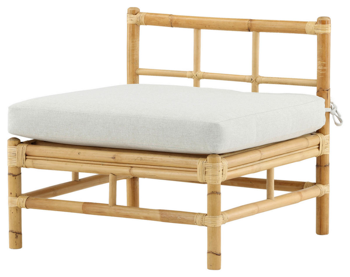 LOUNGESOFA 71,5/71/75 cm Bambus, Rattan  - Hellbraun, KONVENTIONELL, Holz (71,5/71/75cm) - Gardenson