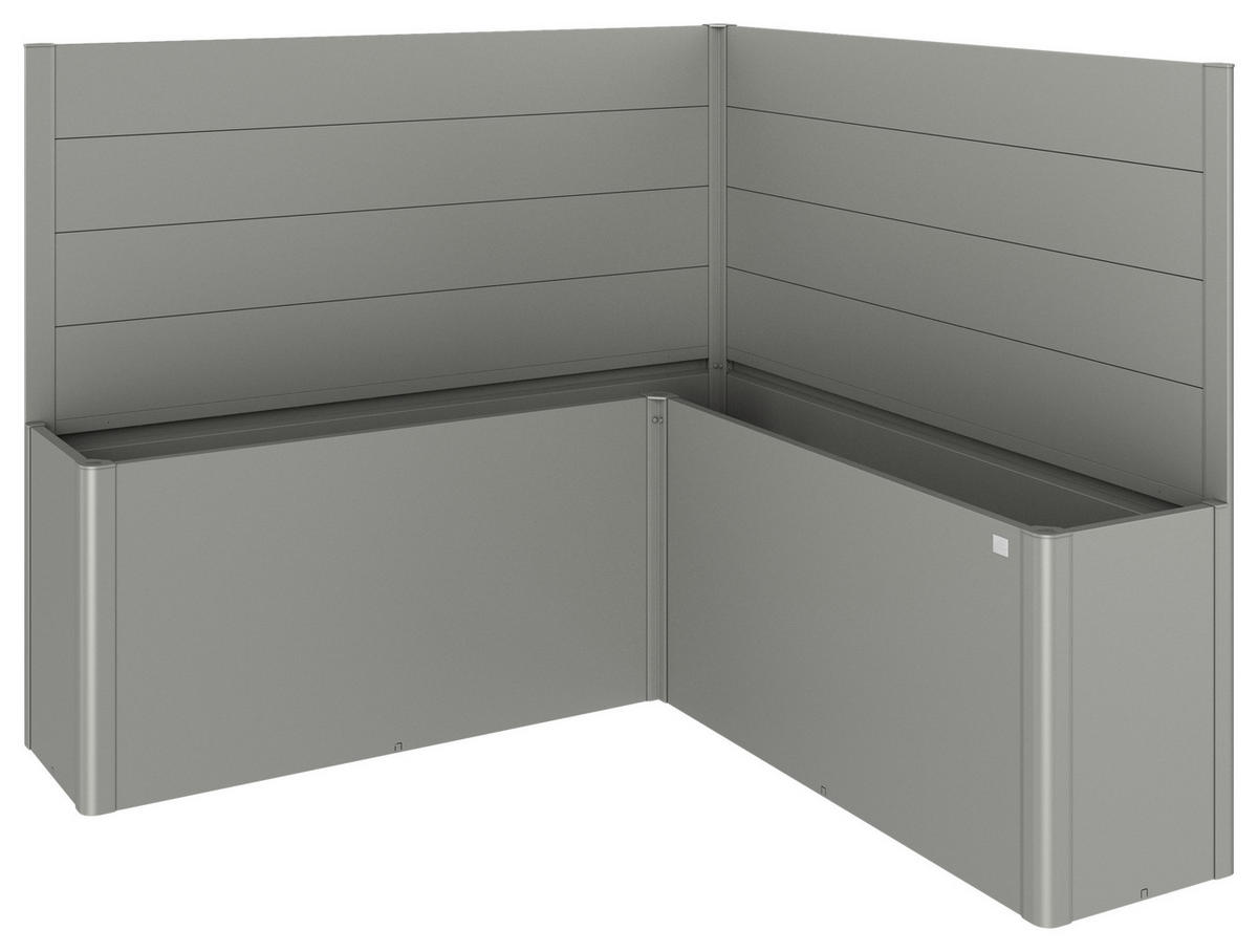 SICHTSCHUTZ ohne Hochbeet - Grau, Basics, Metall (201/91/201cm) - Biohort