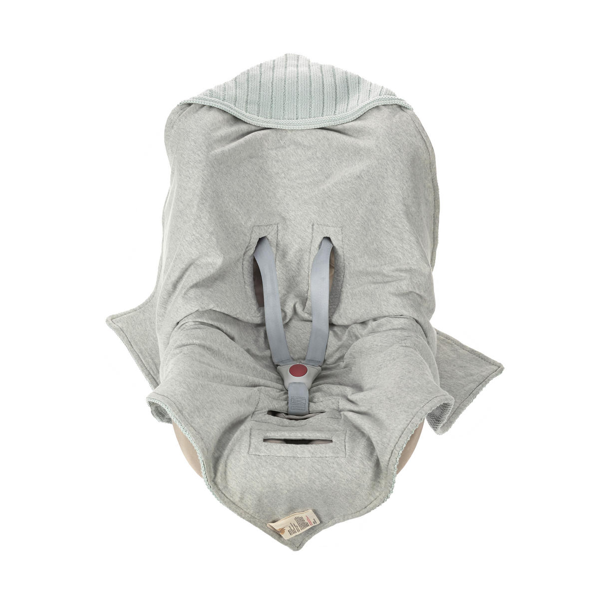 EINSCHLAGDECKE      - Mintgrün/Grau, Basics, Textil (78/0,5/78cm) - Lässig