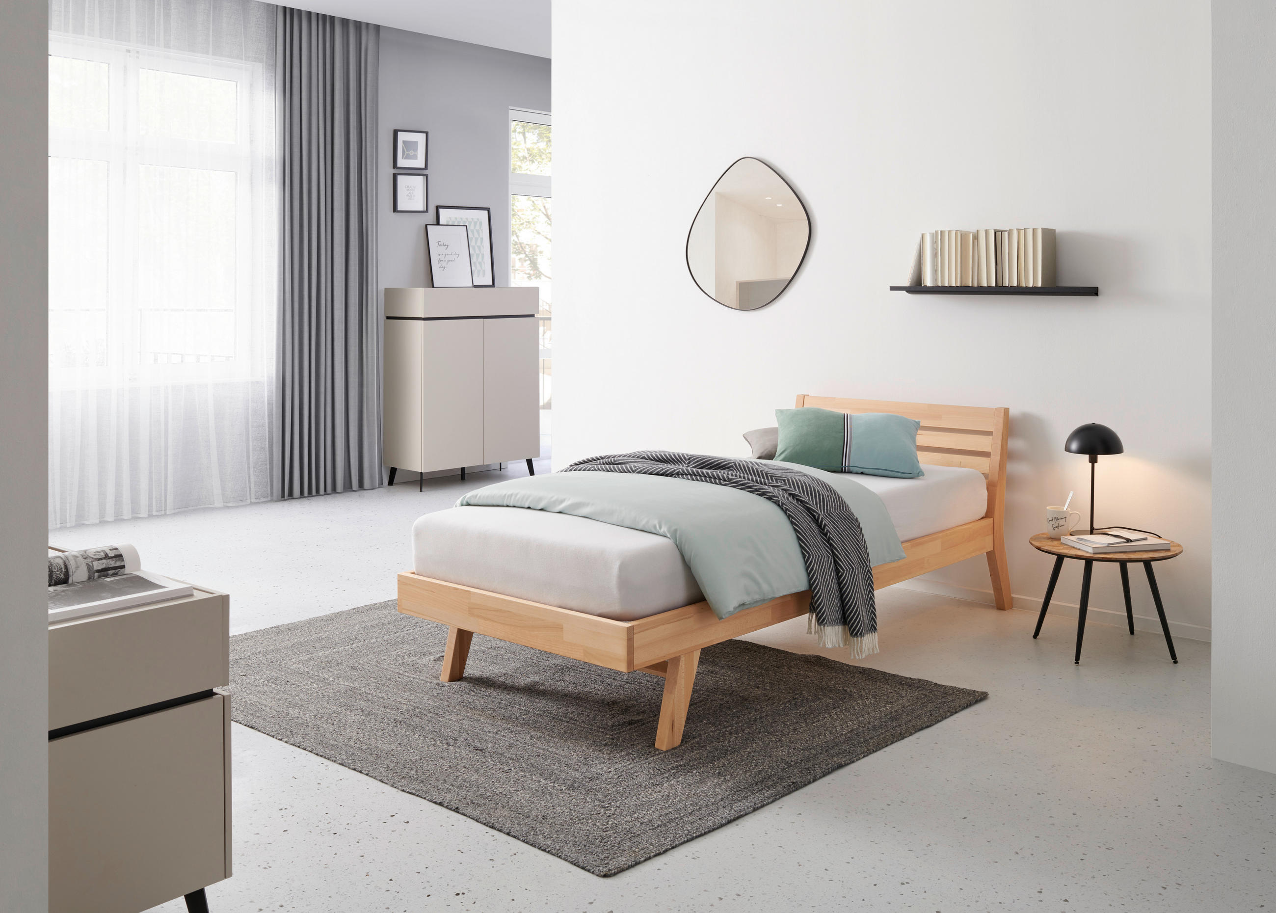 MID.YOU POSTEL, 100/200 cm jádrový buk