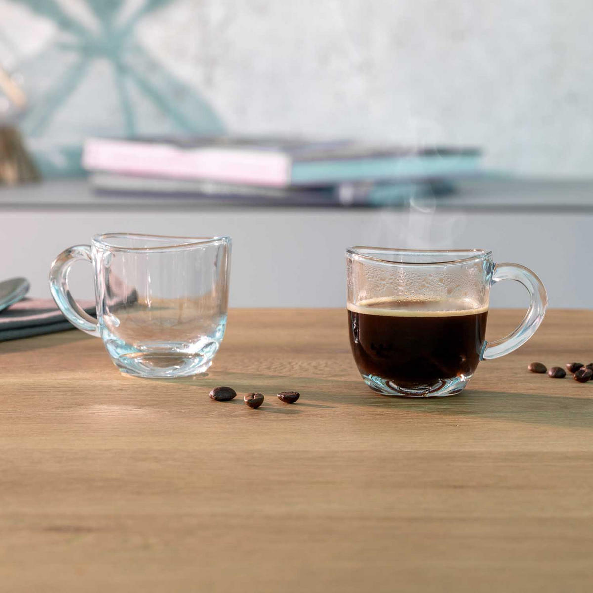 ESPRESSOGLÄSERSET Napoli 6-teilig  - Transparent, KONVENTIONELL, Glas (80ml) - Leonardo