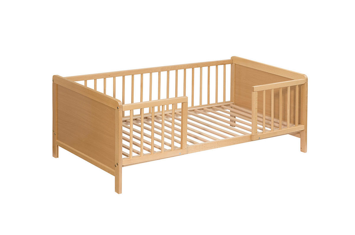 KINDER-/JUNIORBETT Naturfarben  - Naturfarben, Basics, Holz (145/76/50cm) - My Baby Lou