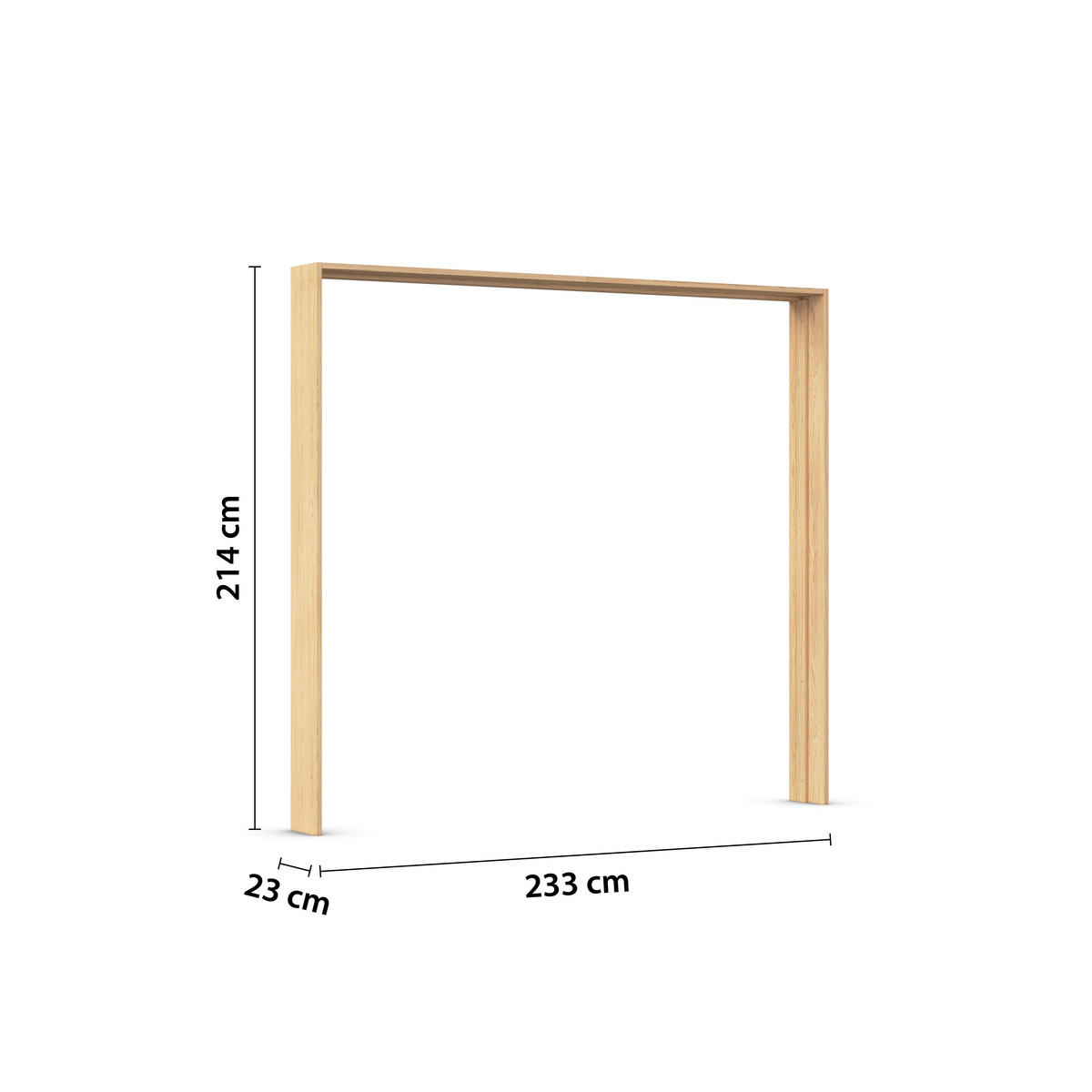 PASSEPARTOUTRAHMEN - Eichefarben, KONVENTIONELL, Holzwerkstoff (233/214/23cm) - Rauch Möbel
