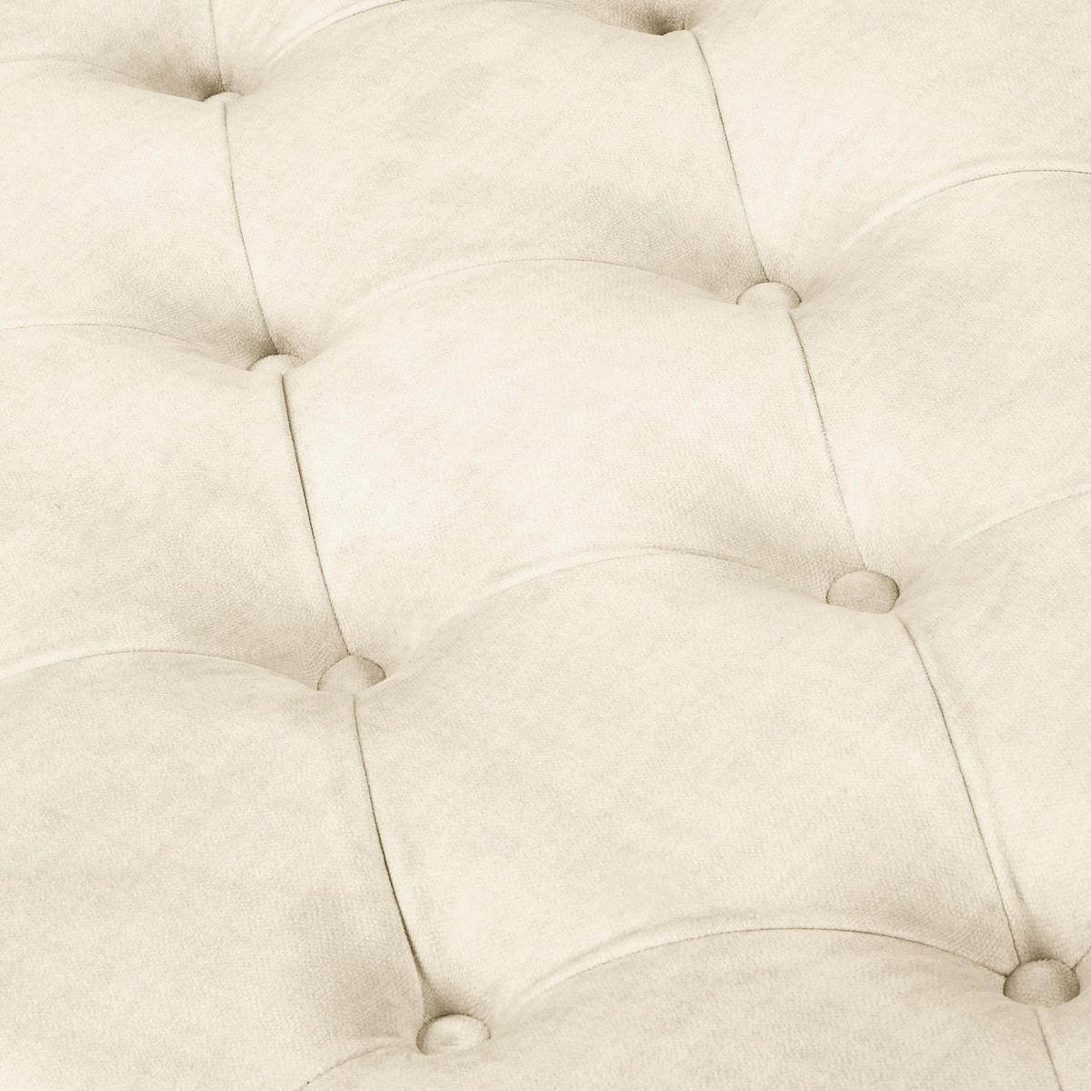 HOCKER in Textil Creme  - Creme/Braun, Design, Holz/Textil (96/35/62cm) - P & B