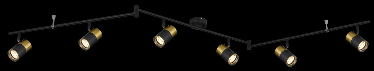 SPOTLIGHT 180/8/18,5 cm   - mörkgrå/svart, Basics, metall/plast (180/8/18,5cm) - Globo