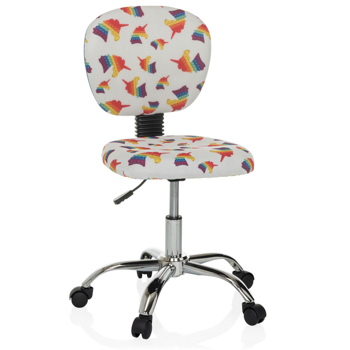 JUGENDDREHSTUHL  in Struktur Multicolor  - Multicolor/Alufarben, MODERN, Kunststoff/Textil (50/79-89/50cm) - MID.YOU