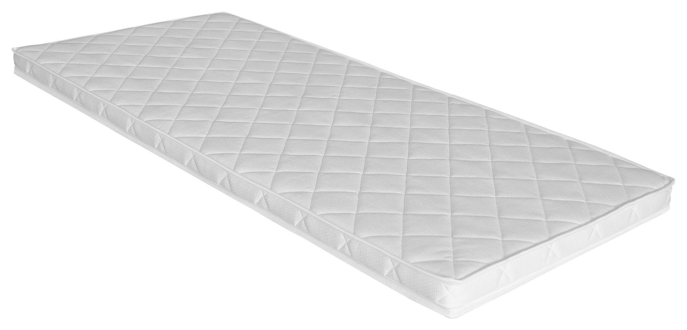 BÄDDMADRASS 80/200 cm  höjd ca 6 cm  - vit, Klassisk, textil (80/200cm) - Best Price