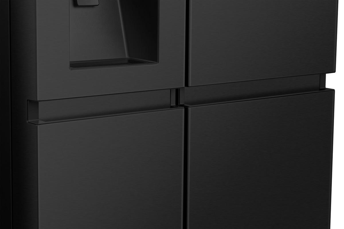 SIDE-BY-SIDE 91/179/73 cm RS818N4TFE  - Schwarz, LIFESTYLE, Metall (91/179/73cm) - Hisense