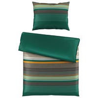 POSTEĽNÁ BIELIZEŇ, makosatén, zelená, 140/200 cm  - zelená, Konventionell, textil (140/200cm) - Esposa