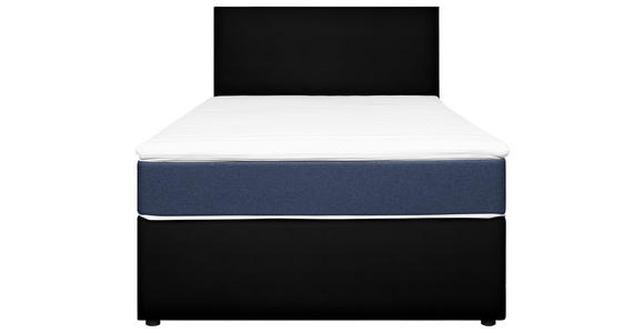 BOXBETT 120/200 cm in Blau, Schwarz - Blau/Schwarz, KONVENTIONELL, Holz/Holzwerkstoff (120/200cm) - Carryhome