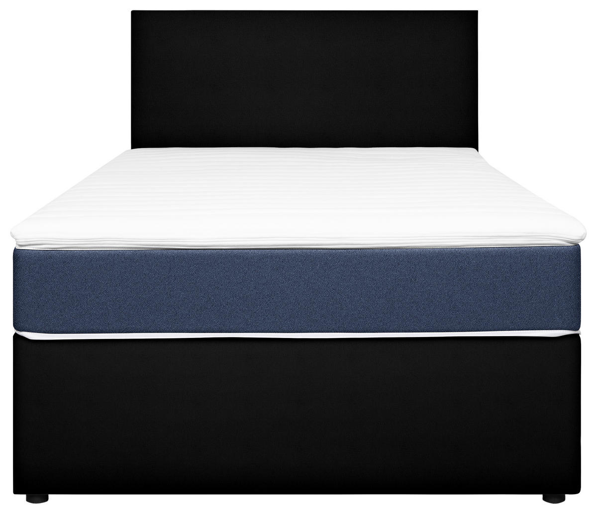 BOXBETT 120/200 cm  in Schwarz, Blau  - Blau/Schwarz, Konventionell, Holz/Holzwerkstoff (120/200cm) - MID.YOU