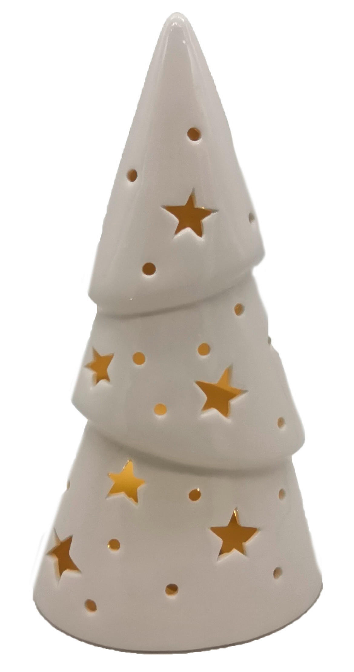 DEKOWEIHNACHTSBAUM  - Weiß, LIFESTYLE, Keramik (11,3/20,7/8cm) - X-Mas