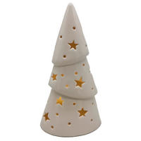 DEKOWEIHNACHTSBAUM  - Weiß, LIFESTYLE, Keramik (11,3/20,7/8cm) - X-Mas