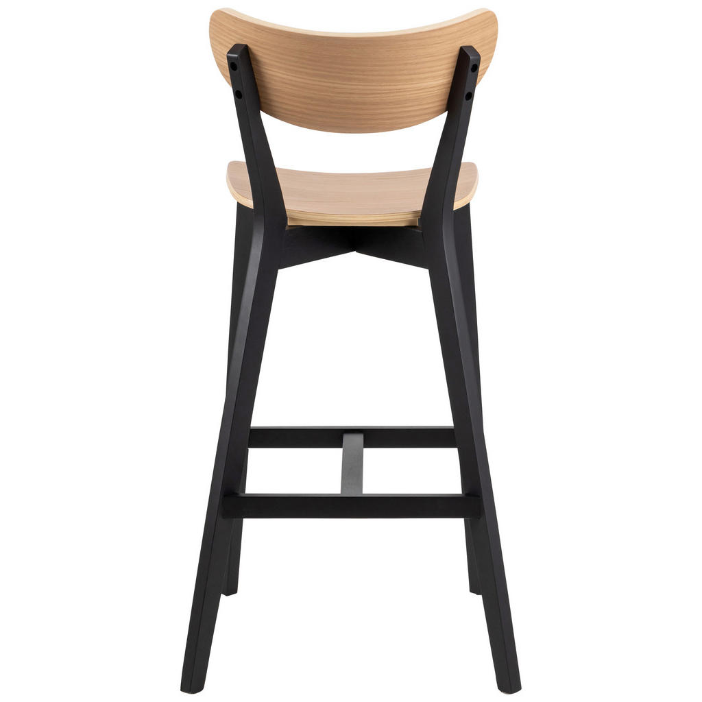 Thumbnail - Mid.you Barhocker, Eiche, Holz, Eiche,Kautschukholz, furniert,massiv, eckig, 45x105x49 cm, Esszimmer, Barmöbel, Barhocke...