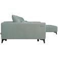 ECKSOFA  in Chenille Hellgrau  279/222 cm  - Hellgrau/Schwarz, KONVENTIONELL, Kunststoff/Textil (279/222cm) - Hom`in