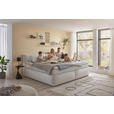 FAMILIENBOXSPRINGBETT - Silberfarben/Schwarz, LIFESTYLE, Kunststoff/Textil (240/200cm) - Esposa