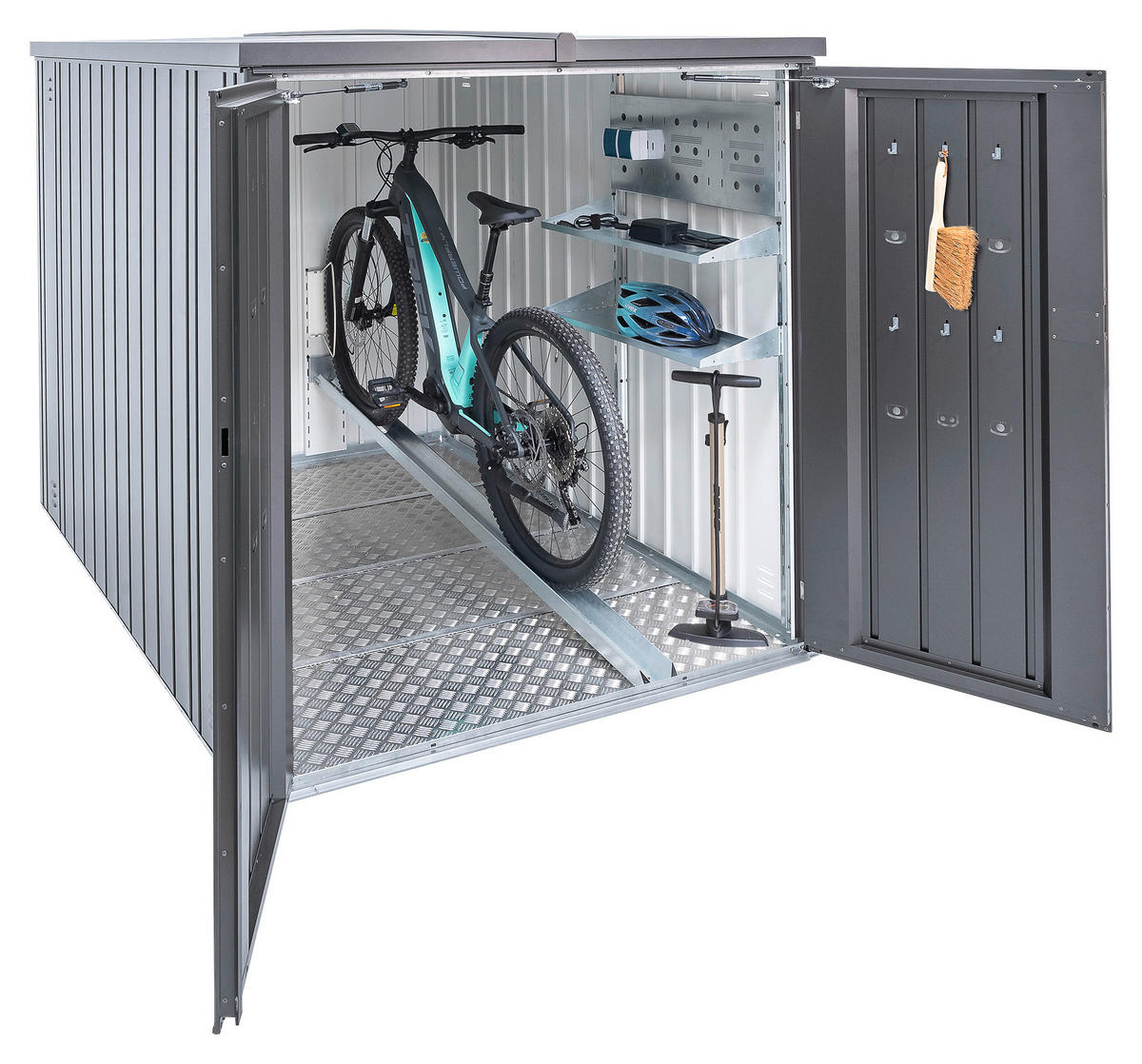 KISSENBOX 170/81/70 cm  - Dunkelgrau, Basics, Metall (170/81/70cm) - Biohort