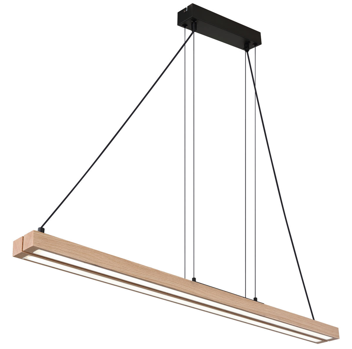 LED-HÄNGELEUCHTE 171/7/120 cm    - Dunkelbraun/Schwarz, Design, Kunststoff/Metall (171/7/120cm) - Globo