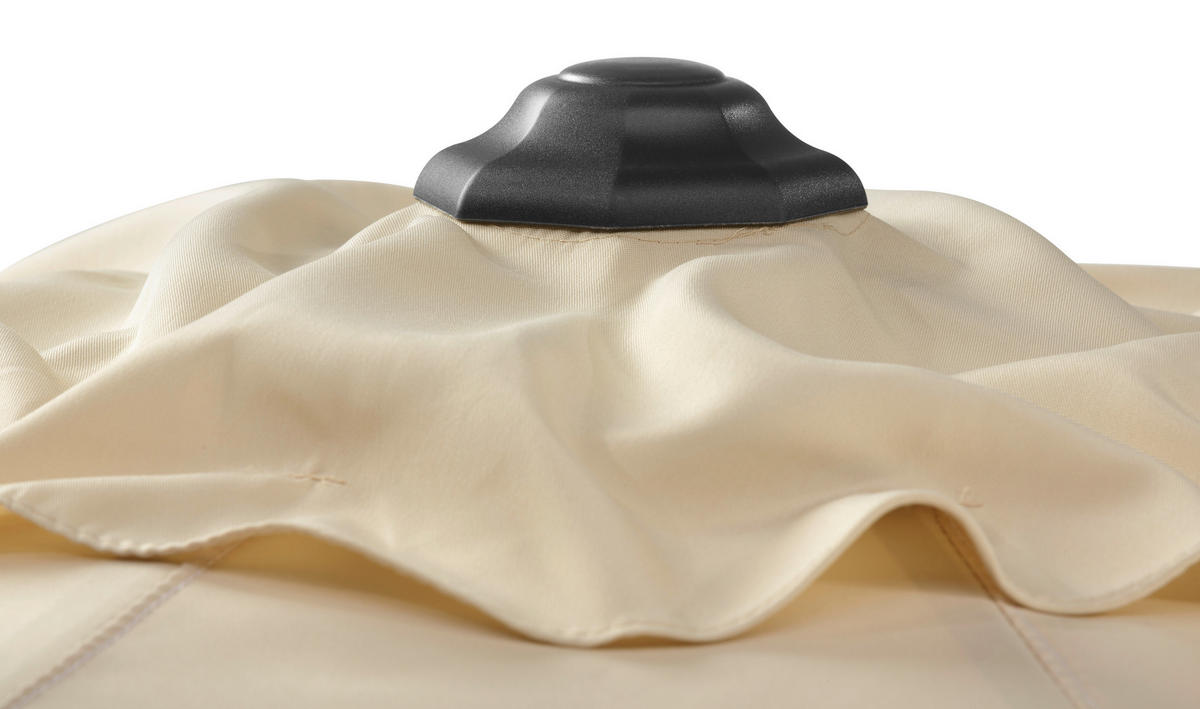 SONNENSCHIRM   - Anthrazit/Naturfarben, Basics, Textil/Metall (270/250/270cm) - Schneider