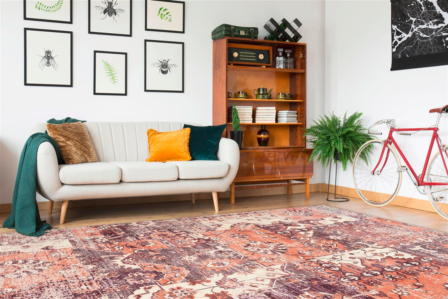 FLACHWEBETEPPICH 120/170 cm Indiana 425 Multi / Terra Multicolor, Terracotta  - Terracotta/Multicolor, KONVENTIONELL, Textil (120/170cm)