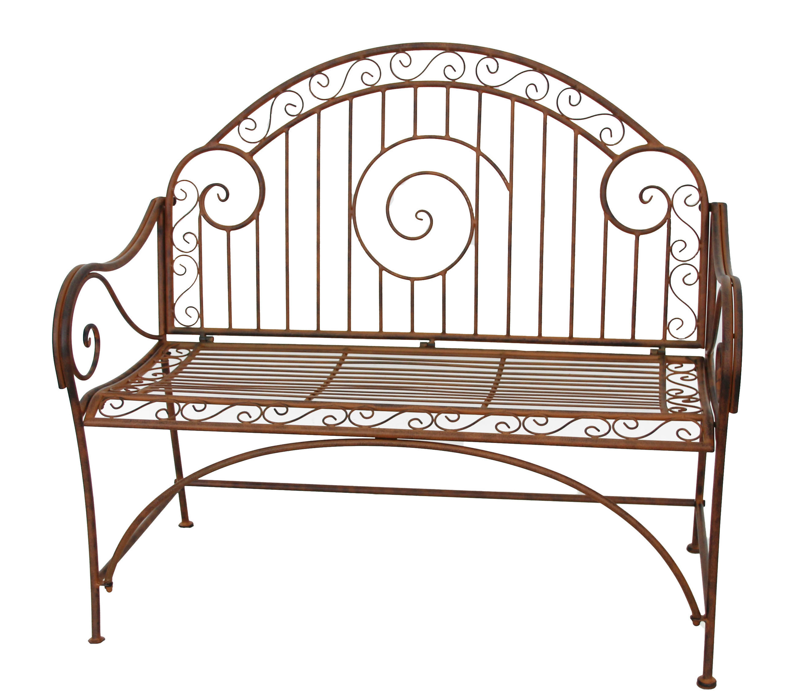 GARTENBANK 53/101/112 cm  Stahl  - Rostfarben, LIFESTYLE, Metall (53/101/112cm) - Gardenson
