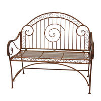 GARTENBANK 53/101/112 cm  Stahl  - Rostfarben, LIFESTYLE, Metall (53/101/112cm) - Gardenson