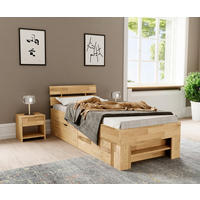 STAURAUMBETT 90/200 cm  in Wildeiche  - Wildeiche, Natur, Holz (90/200cm) - Livetastic