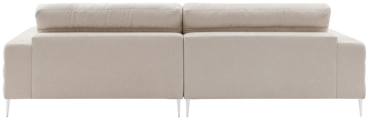 ECKSOFA  in Chenille Naturfarben  207/293 cm  - Naturfarben, Design, Textil/Metall (207/293cm) - Dieter Knoll
