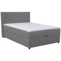 BOXBETT 180/200 cm  in Grau  - Schwarz/Grau, KONVENTIONELL, Kunststoff/Textil (180/200cm) - Moderano