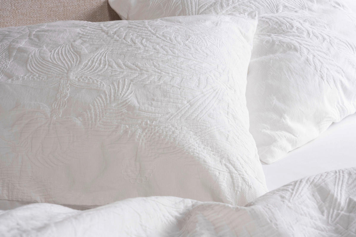 POSTELJNINA 135/200 cm saten bela  - bela, Konvencionalno, tekstil (135/200cm) - Essenza