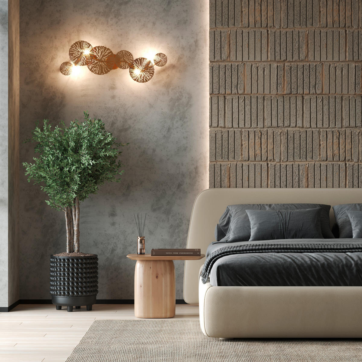 WANDLEUCHTE Modern   - Goldfarben, Trend, Metall (33,4/76,6/17,8cm) - MAYTONI