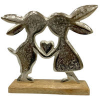 DEKORATIONSHARE - brun/silver, Lifestyle, trä (12/12/4cm)