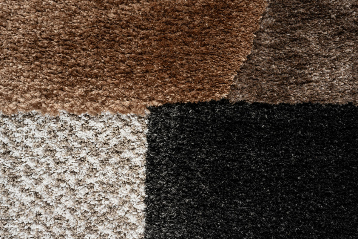 WEBTEPPICH  Wohnzimmer 160/230 cm Masai Braun, Creme, Schwarz  - Creme/Schwarz, Basics, Kunststoff/Textil (160/230cm) - Novel