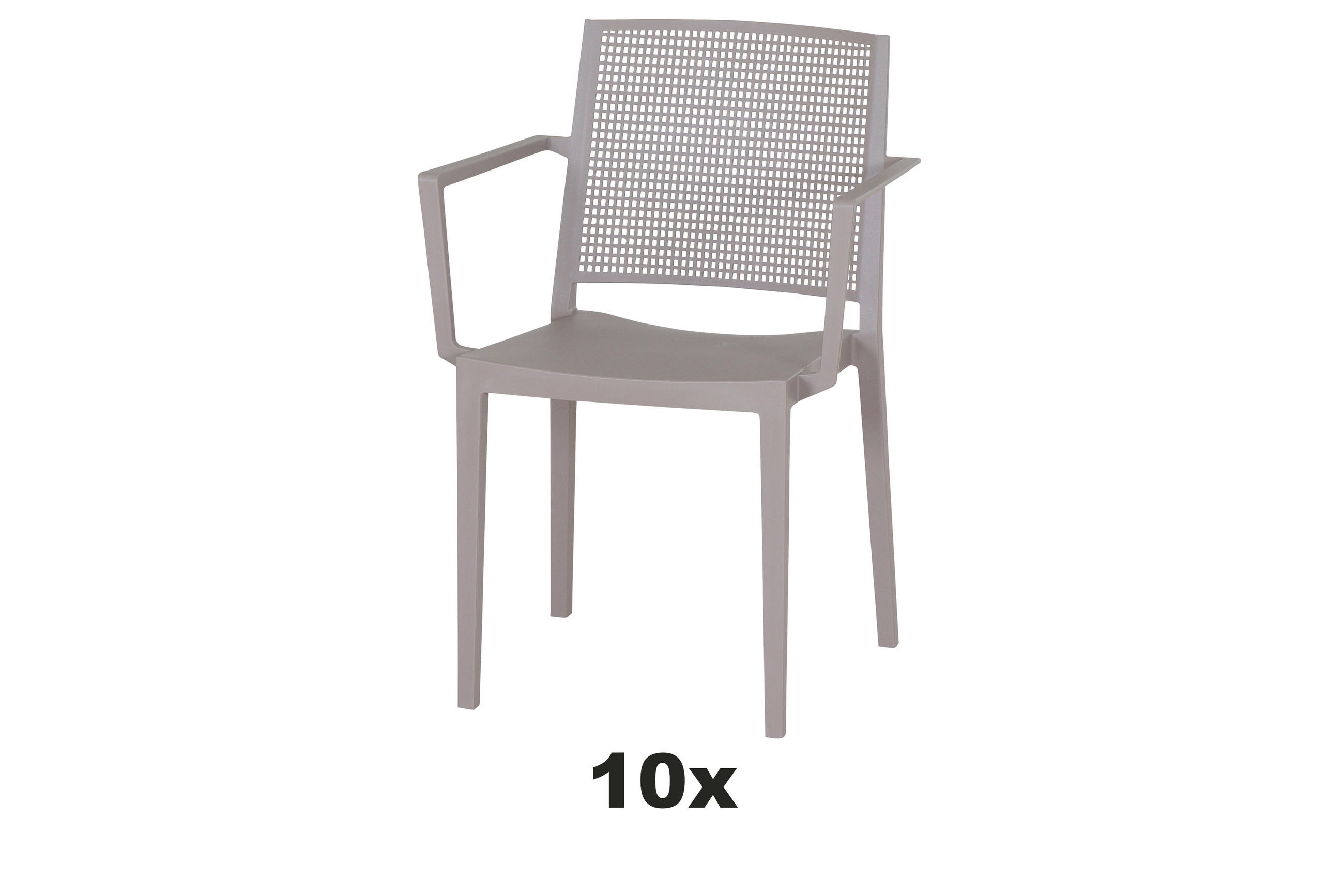 GARTENSESSEL-SET Kunststoff Taupe  - Taupe, Basics, Kunststoff (57/80/56cm) - Siena Garden