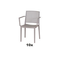 GARTENSESSEL-SET Kunststoff Taupe  - Taupe, Basics, Kunststoff (57/80/56cm) - Siena Garden
