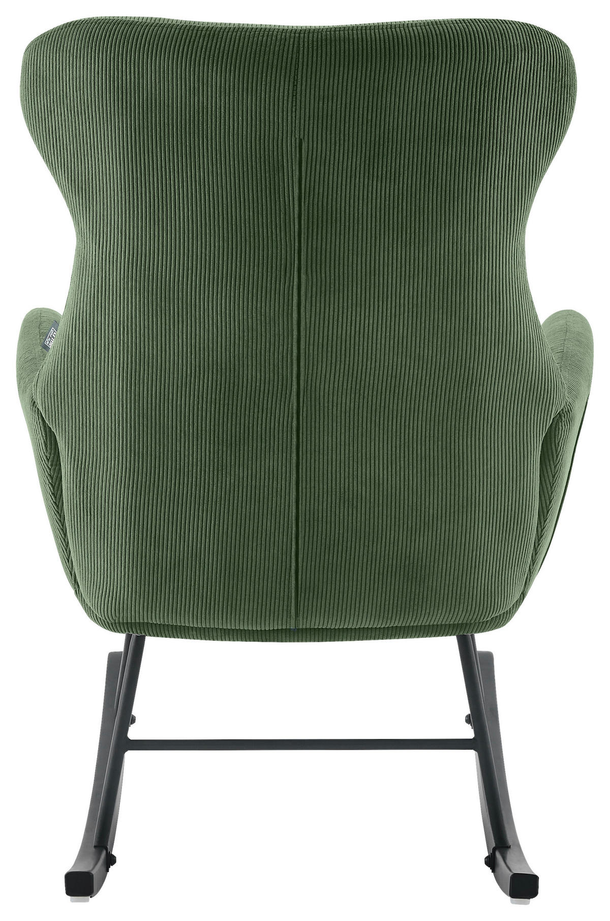 SCHAUKELSESSEL in Cord Grün  - Schwarz/Grün, Design, Holz/Textil (65/97/94cm) - Ti'me