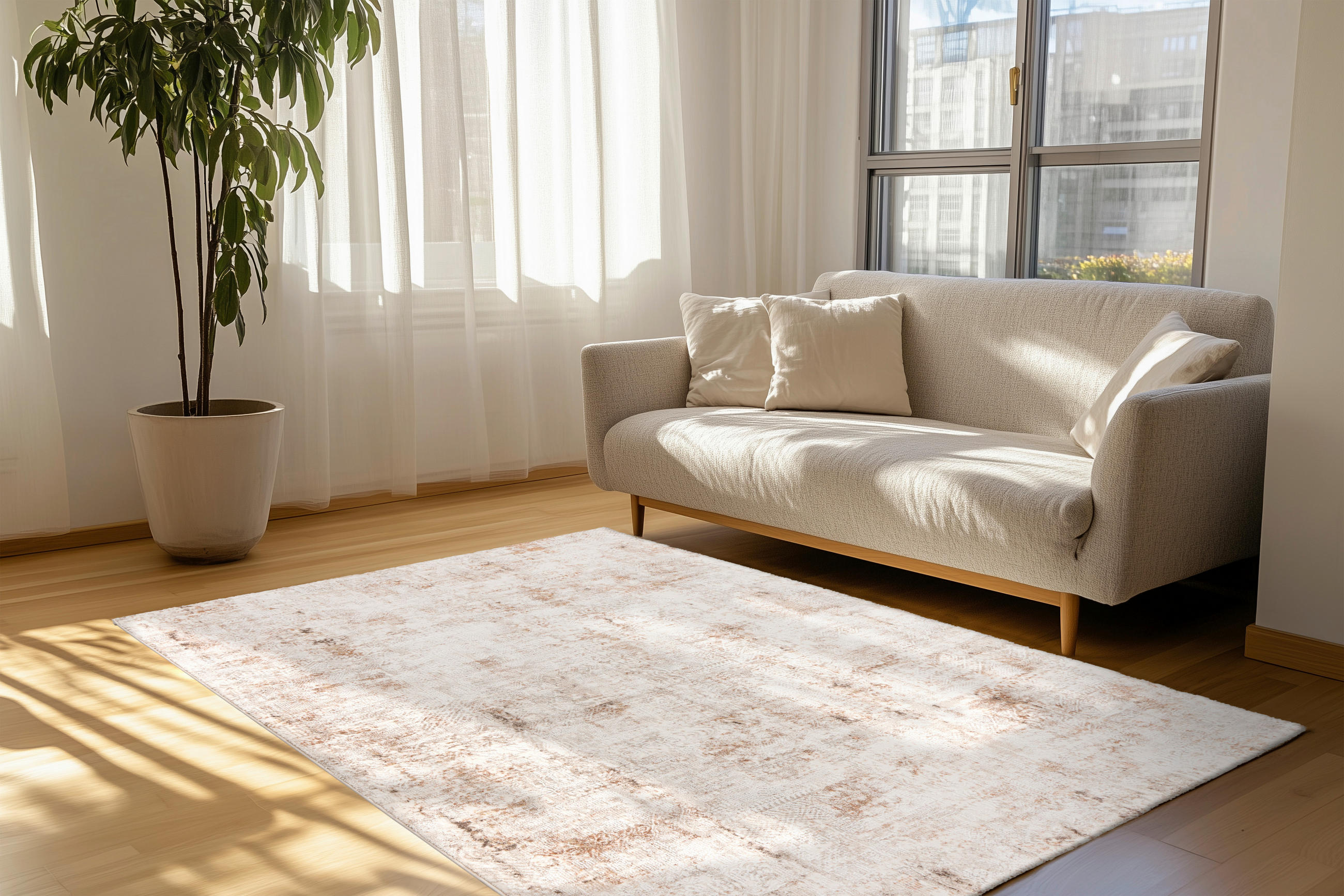 TKANA PREPROGA 120/170 cm tkano rjavosiva - rjavosiva, Design, umetna masa/tekstil (120/170cm) - Pierre Cardin