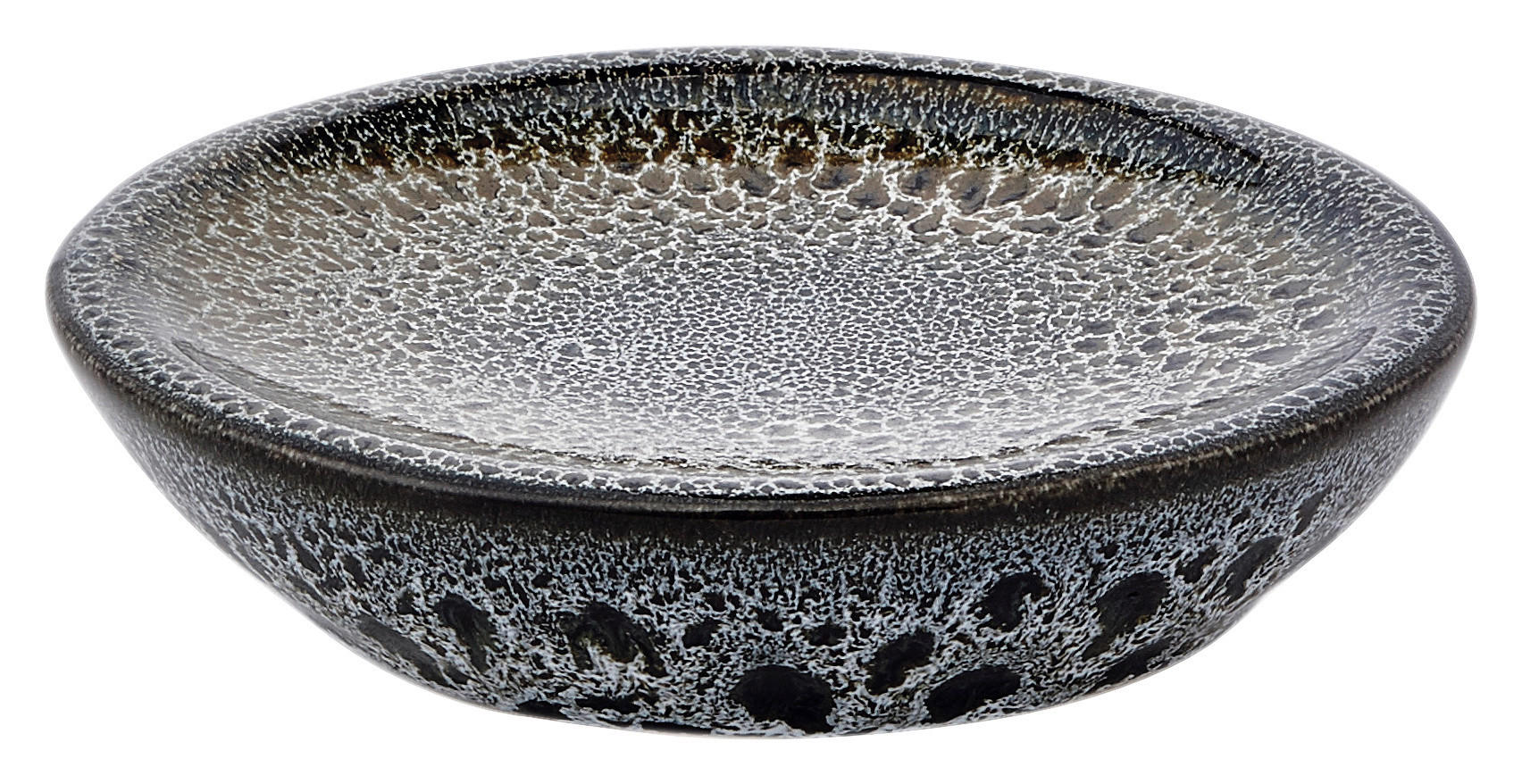 SEIFENSCHALE - Schwarz/Olivgrün, Basics, Keramik (10/3cm) - Aquanova