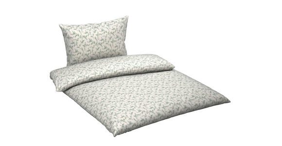 BETTWÄSCHE Mavie Satin 160/210 cm  - Grün, KONVENTIONELL, Textil (160/210cm) - Esposa