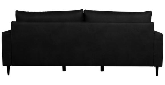 3-SITZER-SOFA in Lederlook Grau  - Schwarz/Grau, KONVENTIONELL, Holz/Textil (228/96/97cm) - Carryhome