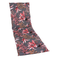 NAPOZÓÁGYPÁRNA antracit, barna, rózsaszín levelek  - barna/rózsaszín, Design, textil (58/5/188cm) - Ambia Garden