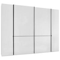 KLEIDERSCHRANK 300/236/67 cm,  in Champagner, 4-türig  - Champagner/Schwarz, MODERN, Glas/Holzwerkstoff (300/236/67cm) - Musterring