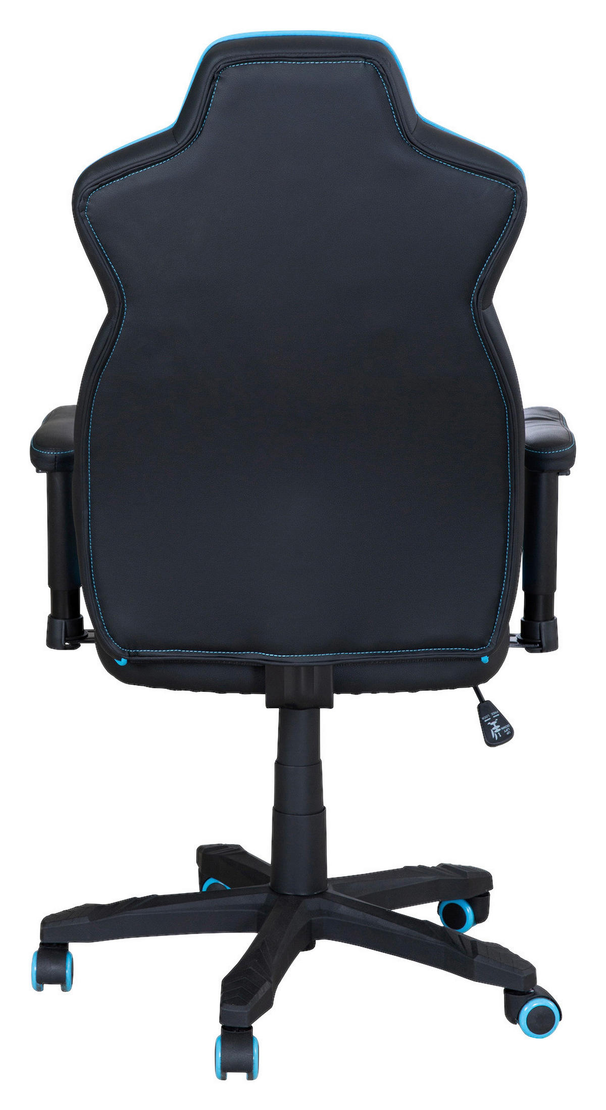 GAMINGSTUHL Blau, Schwarz Kunststoff, Textil   - Blau/Schwarz, MODERN, Kunststoff/Textil (59,5/102,5/66cm) - Minecraft