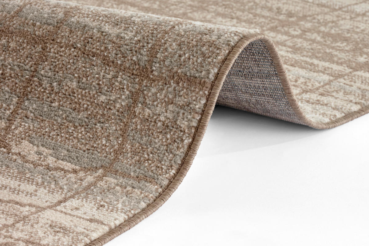 FLACHWEBETEPPICH 200/280 cm Terrain Creme, Beige  - Beige/Creme, Basics, Kunststoff/Textil (200/280cm)