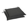 GARTENSITZKISSENSET Uni  - Anthrazit, Basics, Textil (45/5/47cm)