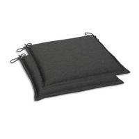 GARTENSITZKISSENSET in Anthrazit Uni  - Anthrazit, Basics, Textil (45/5/47cm)