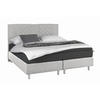 BOXSPRINGBETT 180/200 cm,  in Anthrazit, Grau, Matratze, Topper, H2 = mittel  - Anthrazit/Alufarben, Design, Holz (180/200cm) - Livetastic