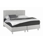 BOXSPRINGBETT 180/200 cm  in Anthrazit, Grau  - Anthrazit/Alufarben, Design, Holz (180/200cm) - Carryhome